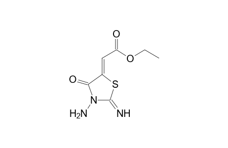 Ethyl 3-amino-2-imino-4-oxo-1,3-thiazolan-5-ylideneacetate