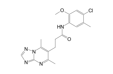 [1,2,4]triazolo[1,5-a]pyrimidine-6-propanamide, N-(4-chloro-2-methoxy-5-methylphenyl)-5,7-dimethyl-