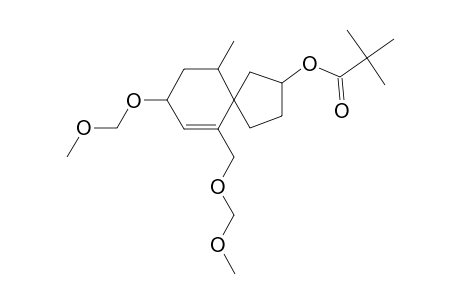 (2RS,5RS,8RS,10SR)-8-Methoxymethoxy-6-methoxymethoxymethyl-10-methyl-2-pivaloyloxyspiro[4.5]dec-6-ene