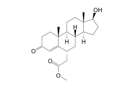 Androst-4-ene-6-acetic acid, 17-hydroxy-3-oxo-, methyl ester, (6.alpha.,17.beta.)-