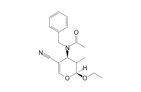 (2RS,4RS)-4-(N-Acetyl-N-benzylamino)-2-ethoxy-3-methyl-3,4-dihydro-2H-pyran-5-carbonitrile