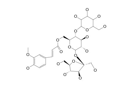 ARILLATOSE-C;O-BETA-D-GLUCOPYRANOSYL-(1->3)-6-O-FERULOYL-ALPHA-D-GLUCOPYRANOSYL-BETA-D-FRUCTOFURANOSIDE