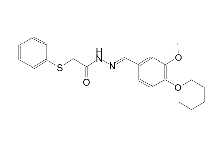 acetic acid, (phenylthio)-, 2-[(E)-[3-methoxy-4-(pentyloxy)phenyl]methylidene]hydrazide