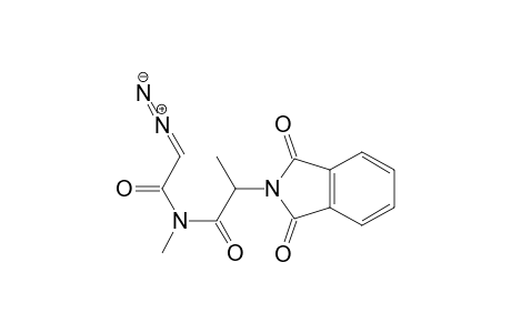 1,3-Dioxo-N-(1-(diazo-methyl-carbonyl-methyl-carbamoyl)-ethyl)-isoindole