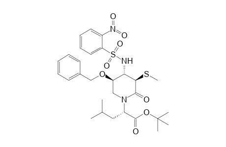 (3R,4S,5R)-5-Benzyloxy-N-[(1S)-1-(tert-butoxycarbonyl)-3-methylbutyl]-3-methylthio-4-(o-nitrobenzenesulfonamido)piperidin-2-one