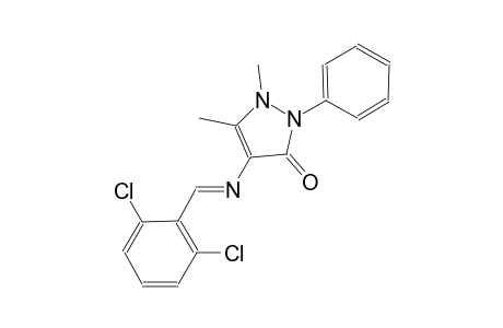 4-{[(E)-(2,6-dichlorophenyl)methylidene]amino}-1,5-dimethyl-2-phenyl-1,2-dihydro-3H-pyrazol-3-one