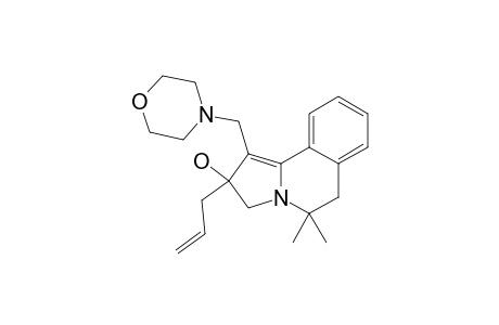 1-(N-MORPHOLINOMETHYL)-2-ALLYL-2-OXO-5,5-DIMETHYL-2,3,5,6-TETRAHYDROPYRROLO-[2.1-A]-ISOQUINOLINE