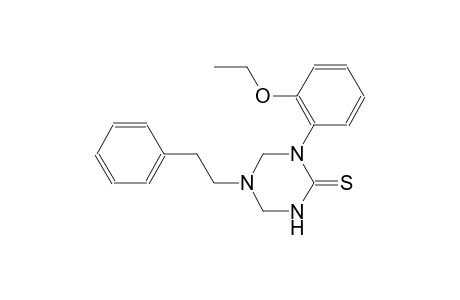 1-(2-ethoxyphenyl)-5-(2-phenylethyl)tetrahydro-1,3,5-triazine-2(1H)-thione