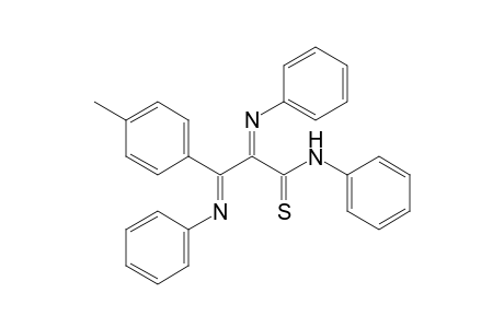 Benzenepropanethioamide, 4-methyl-N-phenyl-.alpha.,.beta.-bis(phenylimino)-