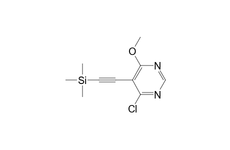 Pyrimidine, 4-chloro-6-methoxy-5-[(trimethylsilyl)ethynyl]-