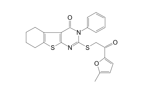 2-[2-(5-methyl-2-furyl)-2-oxo-ethyl]sulfanyl-3-phenyl-5,6,7,8-tetrahydrobenzothiopheno[2,3-d]pyrimidin-4-one