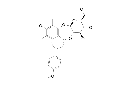 ABACOPTERIN_C;(2-S,4-S)-6,8-DIMETHYL-7-HYDROXY-4'-METHOXY-4,2''-OXIDOFLAVAN-5-O-BETA-D-GLUCOPYRANOSIDE