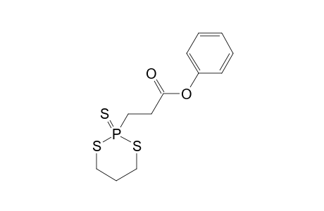3-(2-thioxo-1,3-dithia-2$l^{5}-phosphacyclohex-2-yl)propionic acid phenyl ester