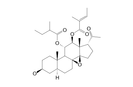 11alpha-O-2-METHYLBUTYRYL-12beta-O-TIGLOYLTENACIGENIN B