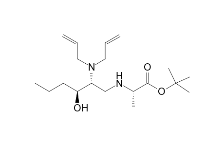 (2S)-2-[[(2R,3S)-2-(diallylamino)-3-hydroxy-hexyl]amino]propionic acid tert-butyl ester