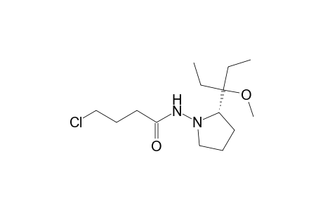 4-Chloranyl-N-[(2S)-2-(3-methoxypentan-3-yl)pyrrolidin-1-yl]butanamide