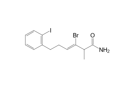 (Z)-3-bromo-6-(2-iodophenyl)-2-methylhex-3-enamide