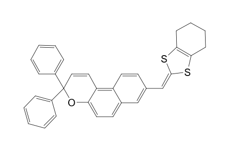 8-(4,5-Cyclohexeno-1,3-benzodithiol-2-ylidene)-3,3-diphenyl[3H]naphtho[2,1-b]pyrane