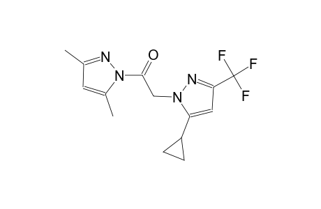 1-{[5-cyclopropyl-3-(trifluoromethyl)-1H-pyrazol-1-yl]acetyl}-3,5-dimethyl-1H-pyrazole
