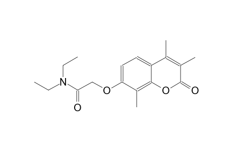 acetamide, N,N-diethyl-2-[(3,4,8-trimethyl-2-oxo-2H-1-benzopyran-7-yl)oxy]-