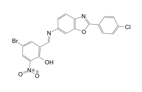 phenol, 4-bromo-2-[(E)-[[2-(4-chlorophenyl)-6-benzoxazolyl]imino]methyl]-6-nitro-