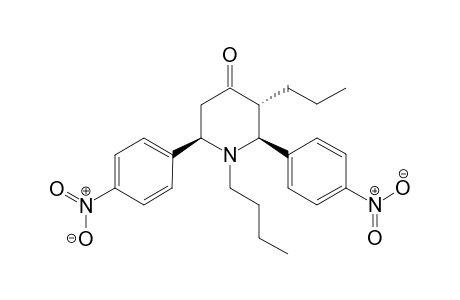 (2S,3R,6R)-1-butyl-2,6-bis(4-nitrophenyl)-3-propylpiperidin-4-one