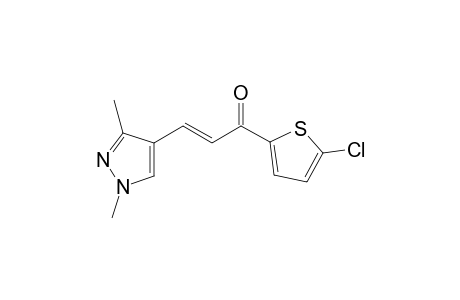 (E)-1-(5-chloranylthiophen-2-yl)-3-(1,3-dimethylpyrazol-4-yl)prop-2-en-1-one