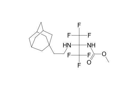 carbamic acid, [2,2,2-trifluoro-1-[(2-tricyclo[3.3.1.1~3,7~]dec-1-ylethyl)amino]-1-(trifluoromethyl)ethyl]-, methyl ester