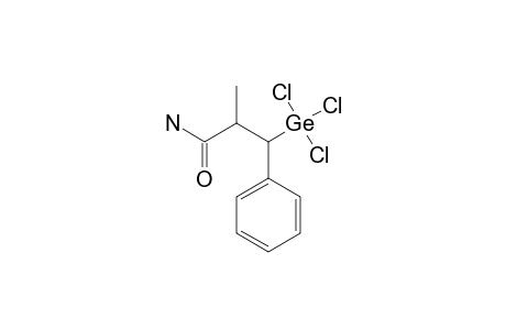 2-Methyl-3-phenyl-3-(trichlorogermyl)-propionamide