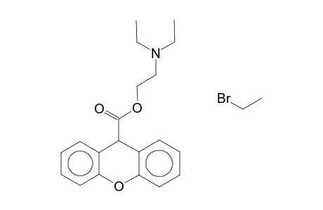 Triethyl(2-hydroxyethyl)ammonium bromide, xanthene-9-carboxylate