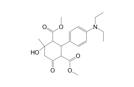 1,3-cyclohexanedicarboxylic acid, 2-[4-(diethylamino)phenyl]-4-hydroxy-4-methyl-6-oxo-, dimethyl ester