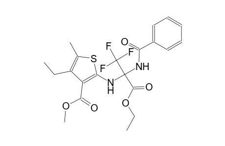 methyl 2-{[1-(benzoylamino)-1-(ethoxycarbonyl)-2,2,2-trifluoroethyl]amino}-4-ethyl-5-methyl-3-thiophenecarboxylate