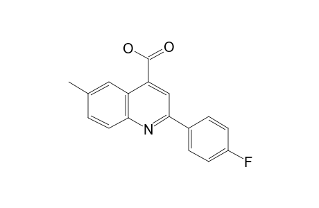 2-[p-Fluorophenyl]-6-methylcinchoninic acid