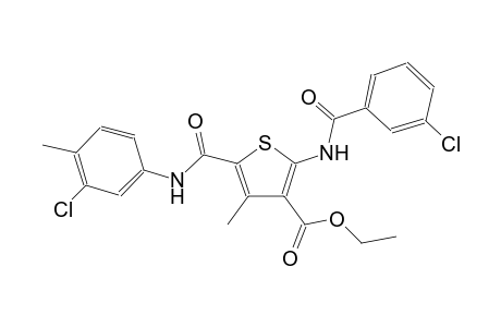 3-thiophenecarboxylic acid, 2-[(3-chlorobenzoyl)amino]-5-[[(3-chloro-4-methylphenyl)amino]carbonyl]-4-methyl-, ethyl ester