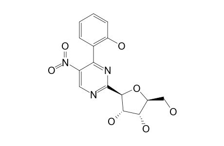 2-(BETA-D-RIBOFURANOSYL)-4-(2-HYDROXYPHENYL)-5-NITRO-PYRIMIDINE