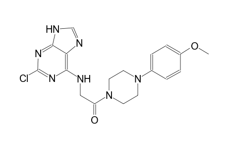 9H-purin-6-amine, 2-chloro-N-[2-[4-(4-methoxyphenyl)-1-piperazinyl]-2-oxoethyl]-