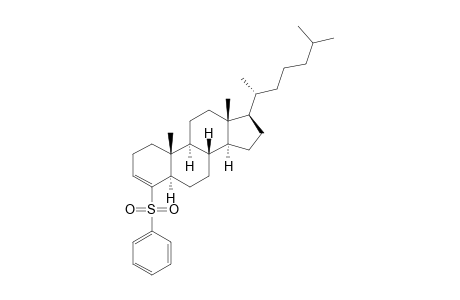 (5R,8S,9S,10R,13R,14S,17R)-10,13-dimethyl-17-[(2R)-6-methylheptan-2-yl]-4-(phenylsulfonyl)-2,5,6,7,8,9,11,12,14,15,16,17-dodecahydro-1H-cyclopenta[a]phenanthrene