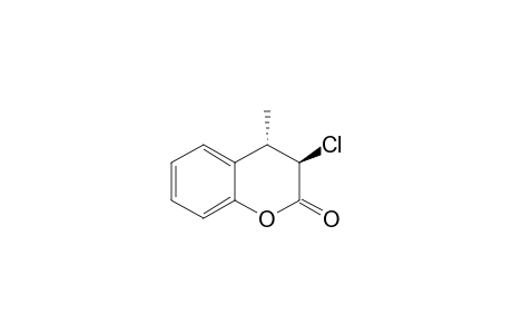 trans-3-Chloro-3,4-dihydro-4-methyl-2H-1-benzopyran-2-one