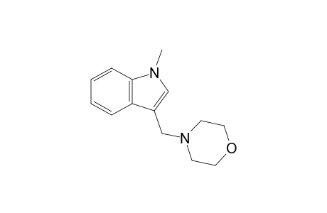 3-(N,N-Morpholinylmethyl)-1-methylindole