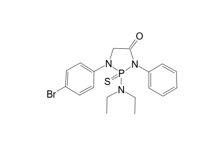 1-(4-Bromo-phenyl)-2-diethylamino-3-phenyl-2-thioxo-2lambda(5)-[1,3,2]diazaphospholidin-4-one