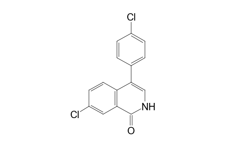 7-CHLORO-4-(p-CHLOROPHENYL)-1(2H)-ISOQUINOLONE