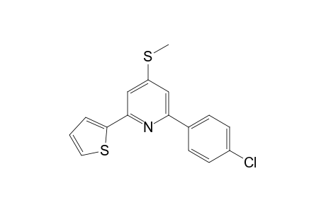 2-(p-chlorophenyl)-4-(methylthio)-6-(2-thienyl)pyridine