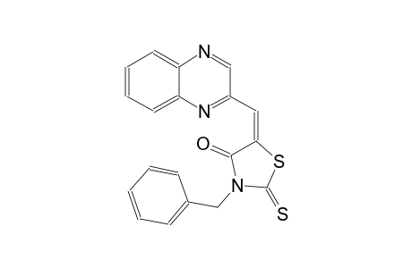 4-thiazolidinone, 3-(phenylmethyl)-5-(2-quinoxalinylmethylene)-2-thioxo-, (5E)-