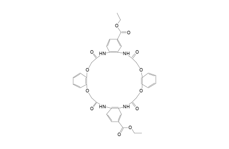 Ethyl 7,14,23,30-tetraoxo-6,7,8,13,14,15,22,23,24,29,30,31-dodecahydrotetrabenzo[b,h,n,t][1,4,13,16,7,10,19,22]tetraoxatetraazacyclotetracosine-10,27-dicarboxylate