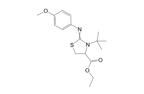 Ethyl 3-(tert-butyl)-2-[(4-methoxyphenyl)imino]-1,3-thiazolane-4-carboxylate