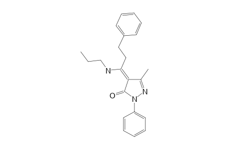5-METHYL-2-PHENYL-4-[(Z)-3-PHENYL-1-(PROPYLAMINO)-PROPYLIDENE]-2,4-DIHYDROPYRAZOL-3-ONE