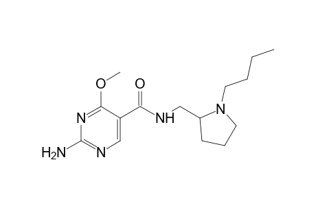 2-amino-N-[(1-butyl-2-pyrrolidinyl)methyl]-4-methoxy-5-pyrimidine carboxamide