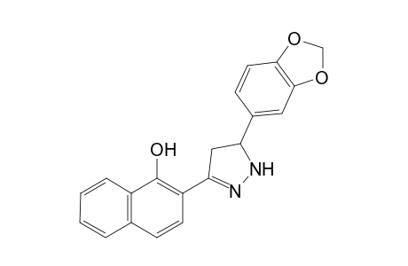 2-{5-[3,4-(METHYLENEDIOXY)PHENYL]-2-PYRAZOLIN-3-YL}-1-NAPHTHOL