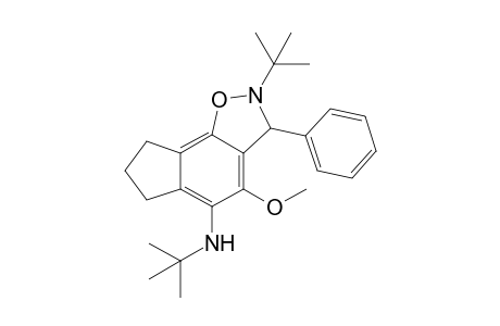 2-tert-Butyl-5-tert-butylamino-3,6,7,8-tetrahydro-4-methoxy-3-phenyl-2H-indeno[5,4:d]isoxazole