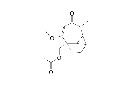 Cyclobut[cd]inden-6(1H)-one, 3a-[(acetyloxy)methyl]-1a,2,3,3a,6a,6b-hexahydro-4-methoxy-6a-methyl-, (.+-.)-